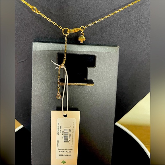 Kate Spade New York Alice in Wonderland Teacup Mini Pendant Necklace - Picture 6 of 7